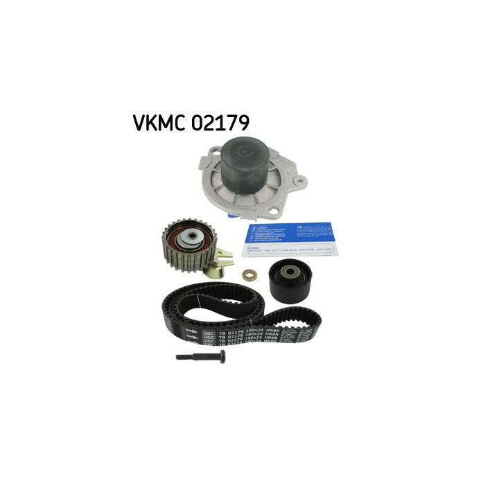 Vandens siurblio ir paskirstymo diržo komplektas SKF VKMC 02179