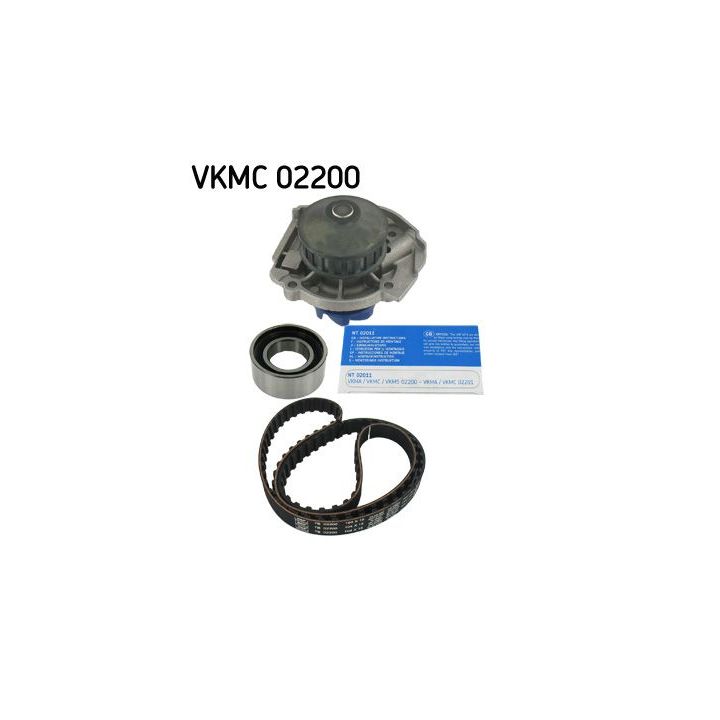 Vandens siurblio ir paskirstymo diržo komplektas SKF VKMC 02200