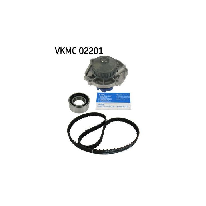 Vandens siurblio ir paskirstymo diržo komplektas SKF VKMC 02201