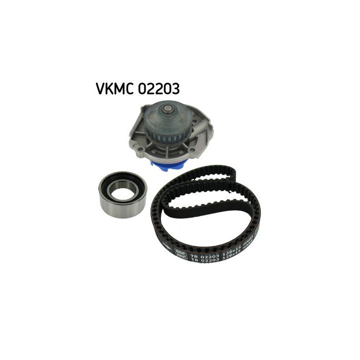 Vandens siurblio ir paskirstymo diržo komplektas SKF VKMC 02203