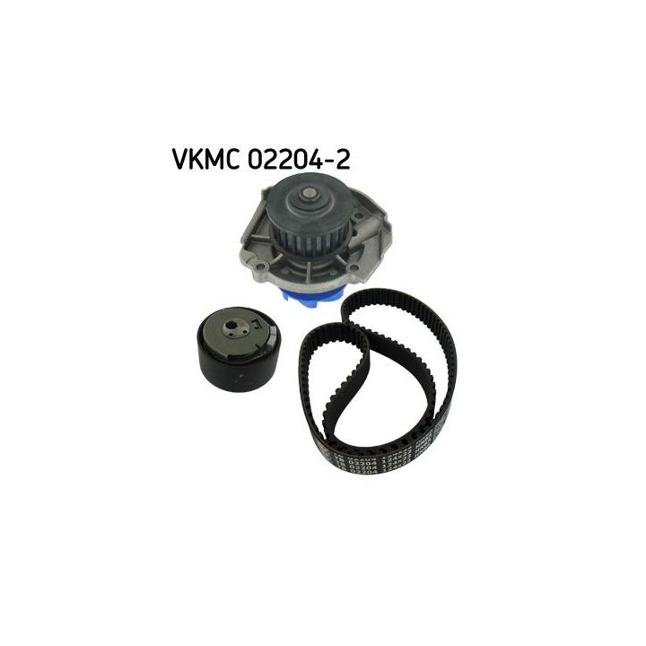 Vandens siurblio ir paskirstymo diržo komplektas SKF VKMC 02204-2