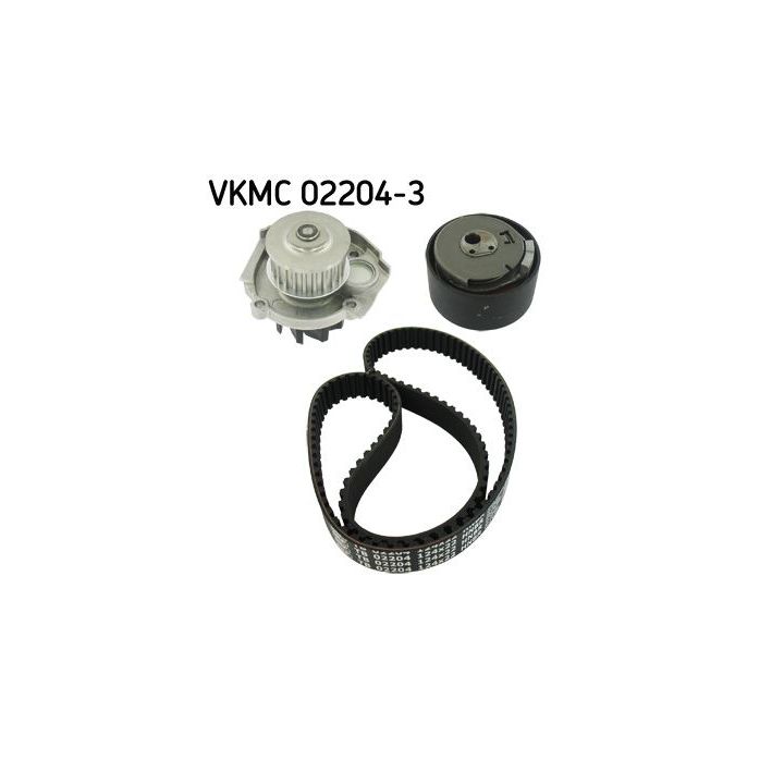 Vandens siurblio ir paskirstymo diržo komplektas SKF VKMC 02204-3