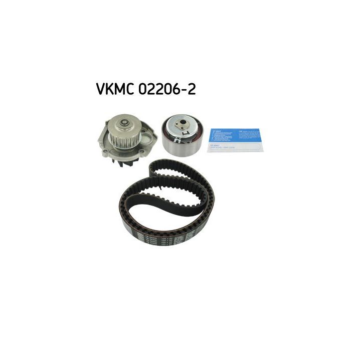 Vandens siurblio ir paskirstymo diržo komplektas SKF VKMC 02206-2