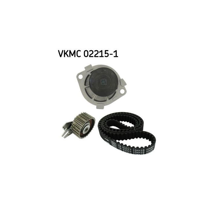 Vandens siurblio ir paskirstymo diržo komplektas SKF VKMC 02215-1
