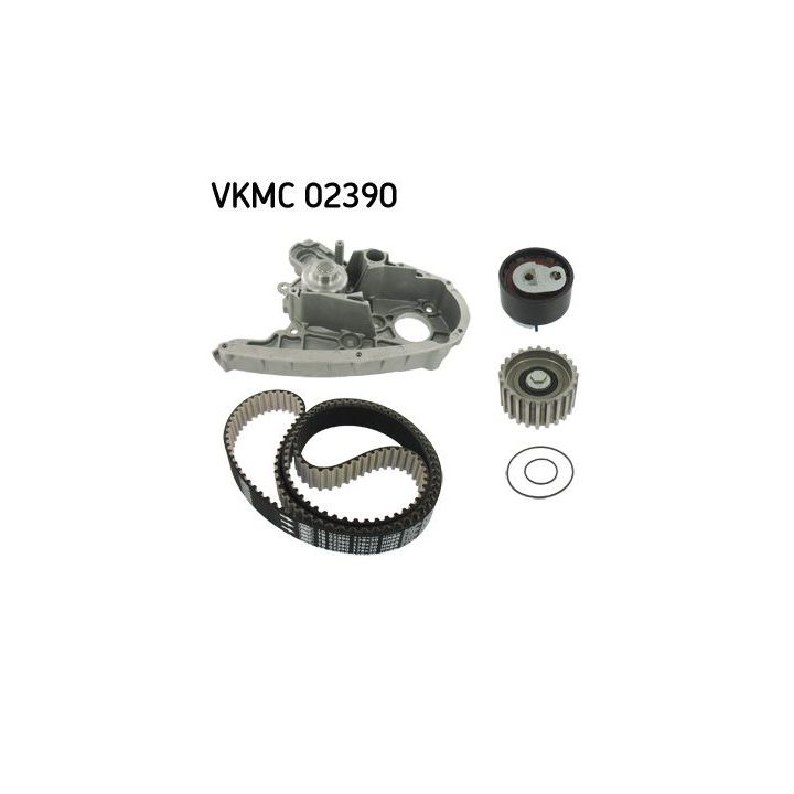 Vandens siurblio ir paskirstymo diržo komplektas SKF VKMC 02390