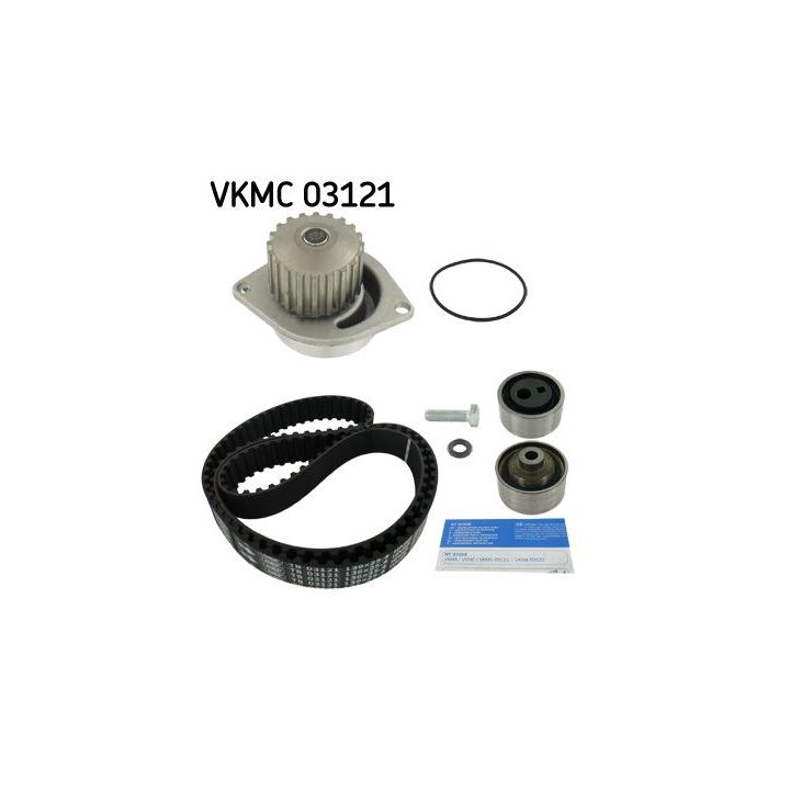 Vandens siurblio ir paskirstymo diržo komplektas SKF VKMC 03121