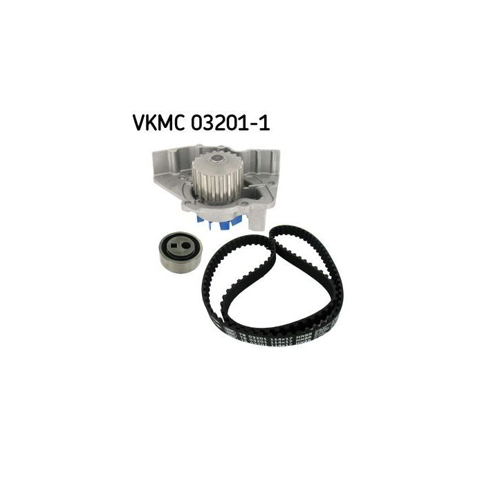 Vandens siurblio ir paskirstymo diržo komplektas SKF VKMC 03201-1