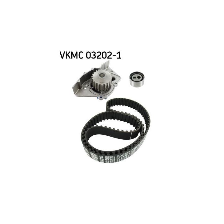 Vandens siurblio ir paskirstymo diržo komplektas SKF VKMC 03202-1
