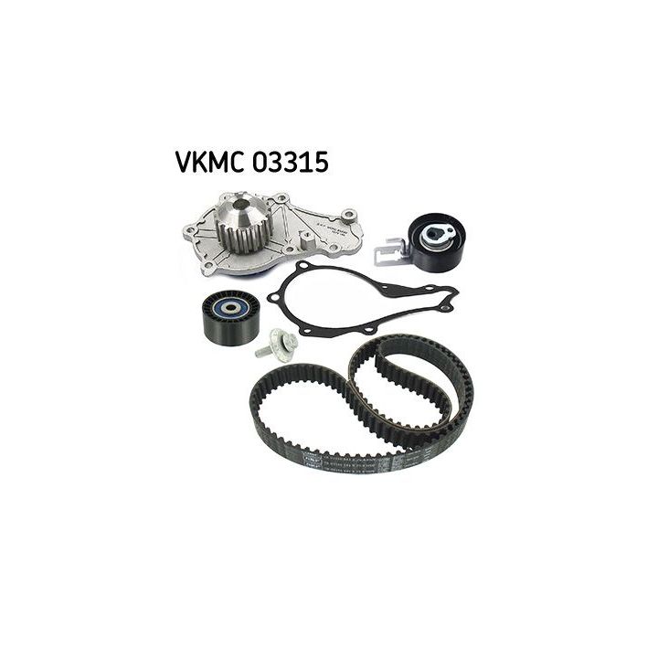 Vandens siurblio ir paskirstymo diržo komplektas SKF VKMC 03315