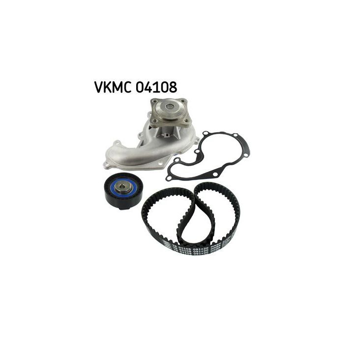 Vandens siurblio ir paskirstymo diržo komplektas SKF VKMC 04108