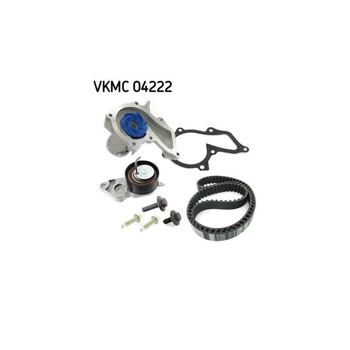 Vandens siurblio ir paskirstymo diržo komplektas SKF VKMC 04222