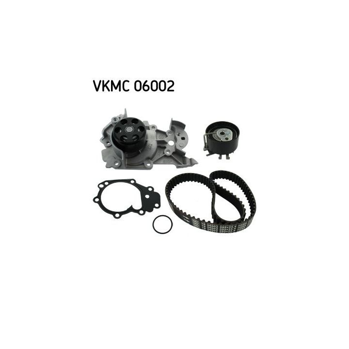 Vandens siurblio ir paskirstymo diržo komplektas SKF VKMC 06002