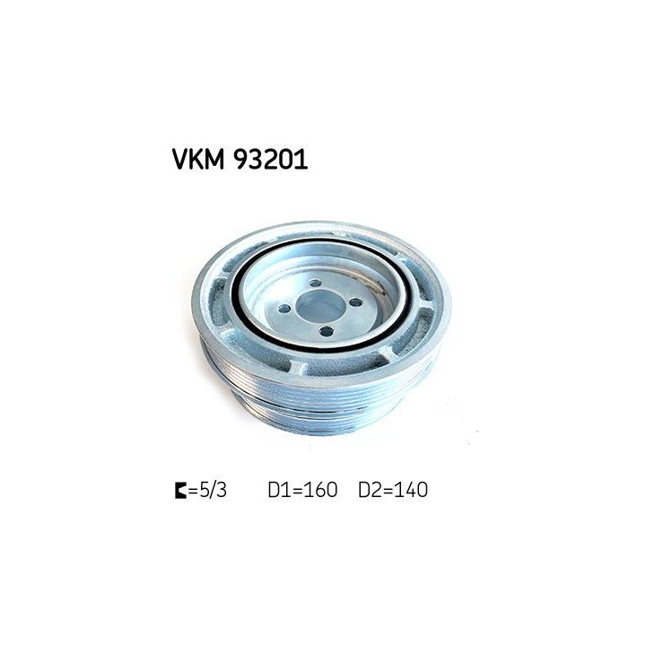 Skriemulys, alkūninis velenas SKF VKM 93201
