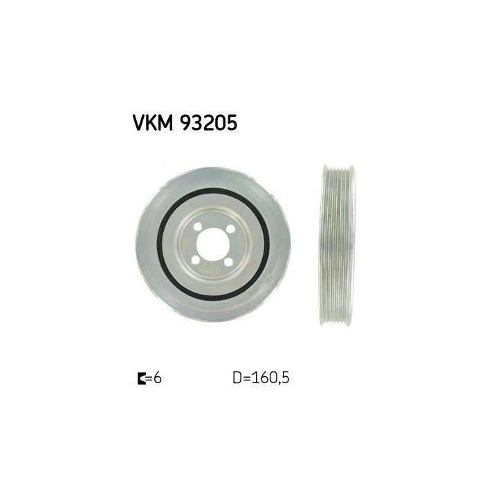 Skriemulys, alkūninis velenas SKF VKM 93205