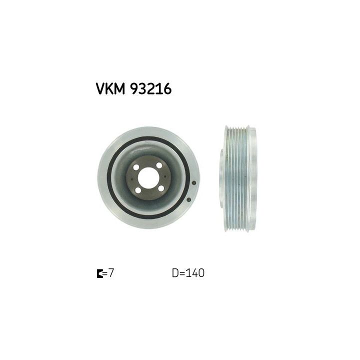 Skriemulys, alkūninis velenas SKF VKM 93216