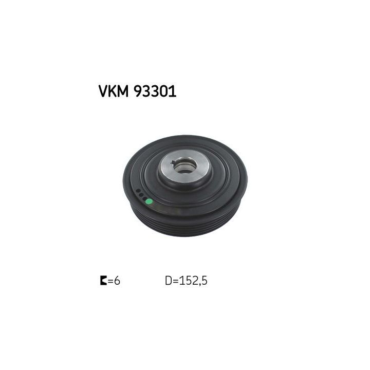 Skriemulys, alkūninis velenas SKF VKM 93301