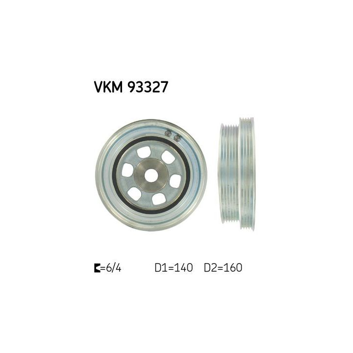 Skriemulys, alkūninis velenas SKF VKM 93327