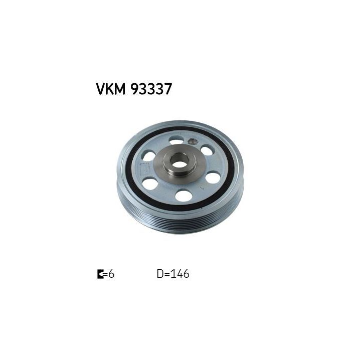 Skriemulys, alkūninis velenas SKF VKM 93337