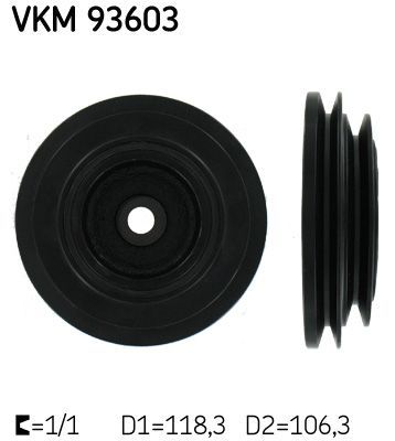 Skriemulys, alkūninis velenas SKF VKM 93603