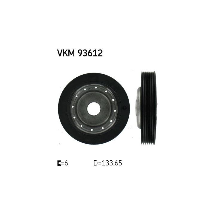 Skriemulys, alkūninis velenas SKF VKM 93612