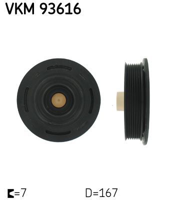 Skriemulys, alkūninis velenas SKF VKM 93616