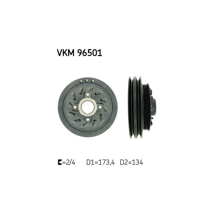 Skriemulys, alkūninis velenas SKF VKM 96501