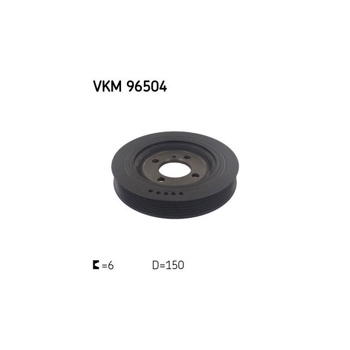 Skriemulys, alkūninis velenas SKF VKM 96504