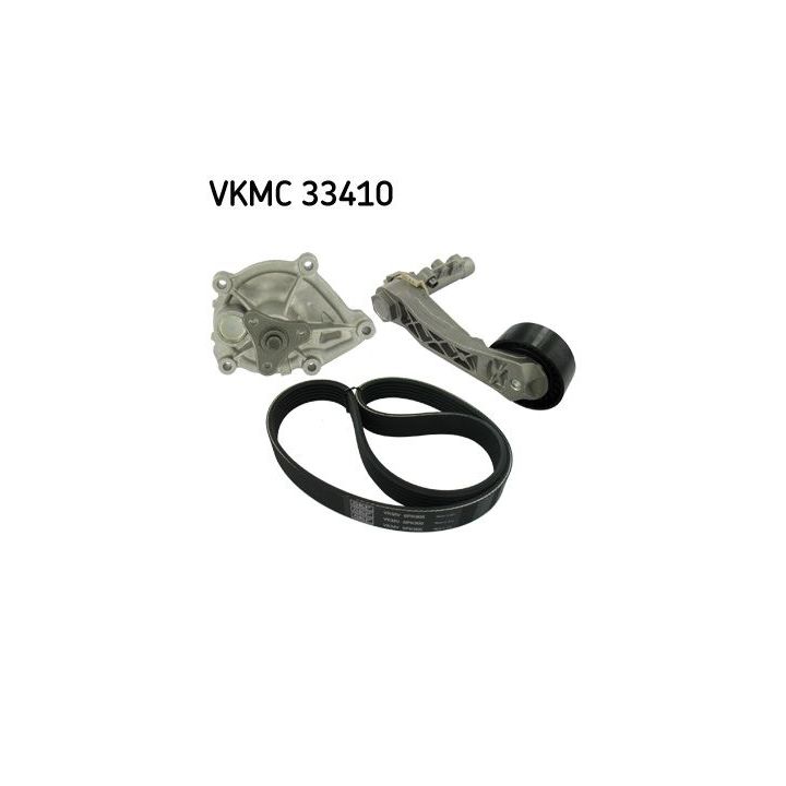 Vandens siurblys + V formos rumbuotas diržas, komplektas SKF VKMC 33410