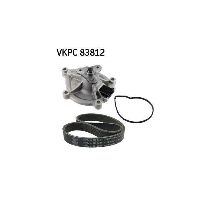 Vandens siurblys + V formos rumbuotas diržas, komplektas SKF VKMC 33843