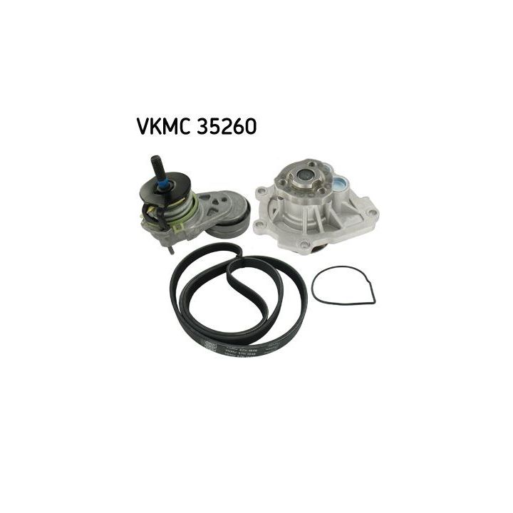 Vandens siurblys + V formos rumbuotas diržas, komplektas SKF VKMC 35260