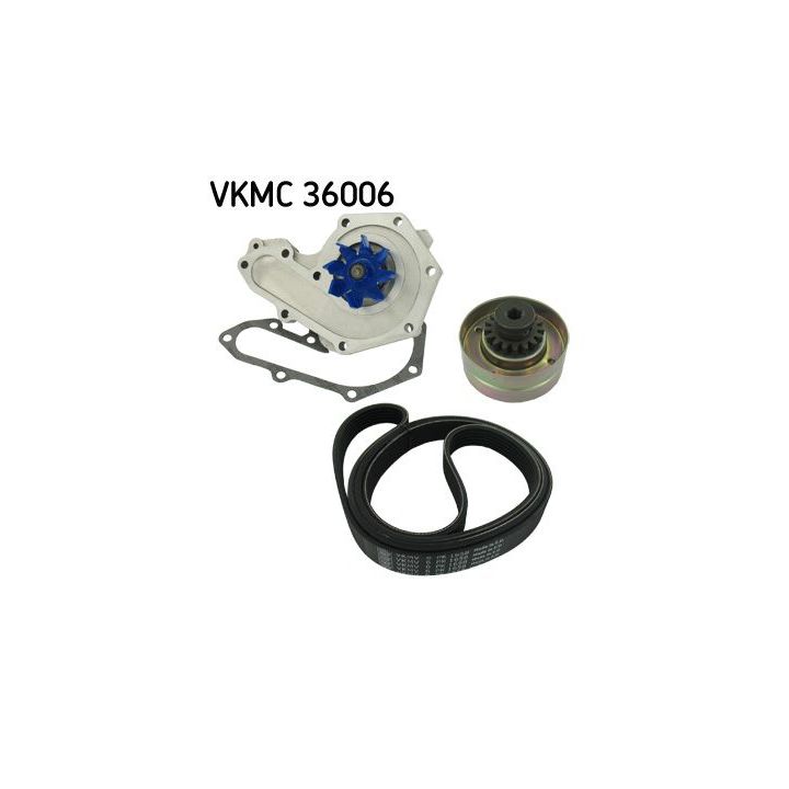 Vandens siurblys + V formos rumbuotas diržas, komplektas SKF VKMC 36006