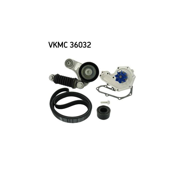 Vandens siurblys + V formos rumbuotas diržas, komplektas SKF VKMC 36032