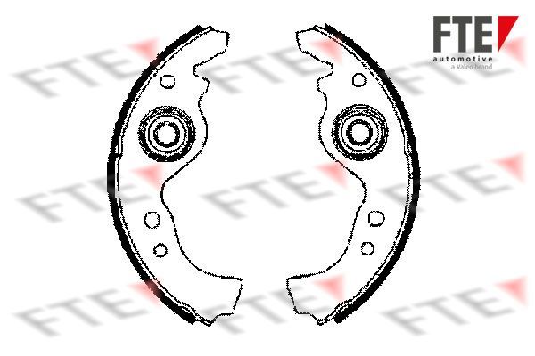 Stabdžių trinkelių komplektas FTE 9100000