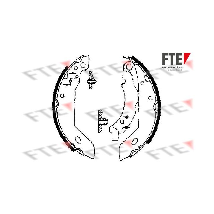 Stabdžių trinkelių komplektas FTE 9100006