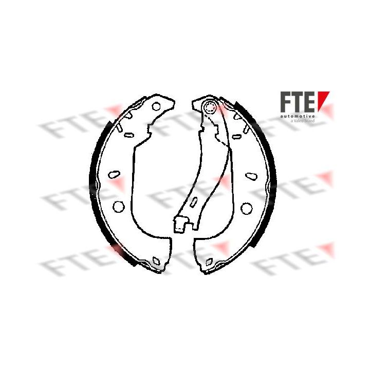 Stabdžių trinkelių komplektas FTE 9100012