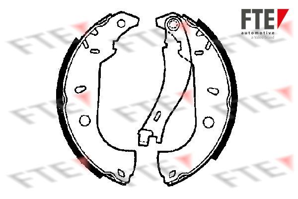 Stabdžių trinkelių komplektas FTE 9100012