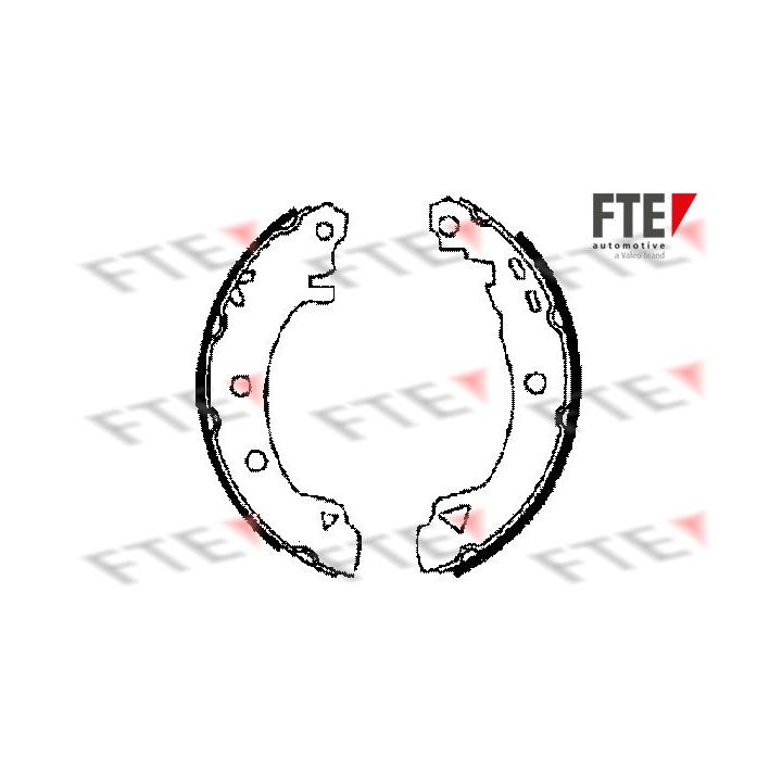 Stabdžių trinkelių komplektas FTE 9100014