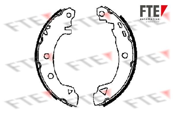 Stabdžių trinkelių komplektas FTE 9100014