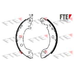 Stabdžių trinkelių komplektas FTE 9100016