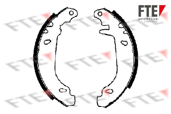 Stabdžių trinkelių komplektas FTE 9100017