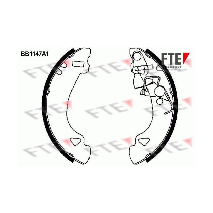 Stabdžių trinkelių komplektas FTE 9100027