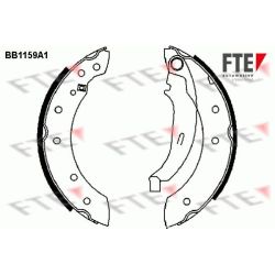 Stabdžių trinkelių komplektas FTE 9100031