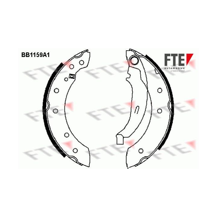 Stabdžių trinkelių komplektas FTE 9100031