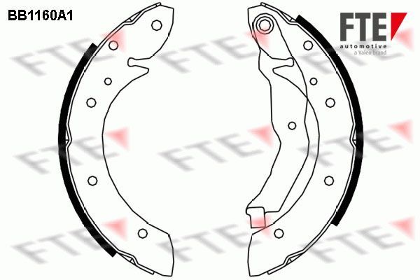 Stabdžių trinkelių komplektas FTE 9100032