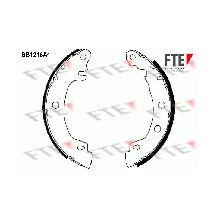 Stabdžių trinkelių komplektas FTE 9100043
