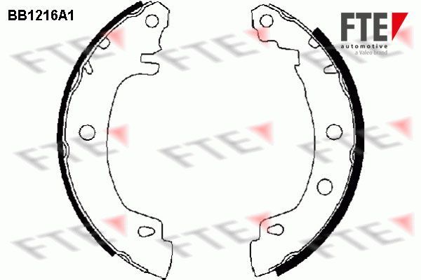 Stabdžių trinkelių komplektas FTE 9100043