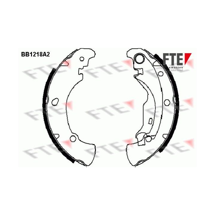 Stabdžių trinkelių komplektas FTE 9100044