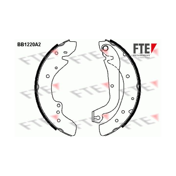 Stabdžių trinkelių komplektas FTE 9100045