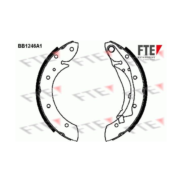 Stabdžių trinkelių komplektas FTE 9100050