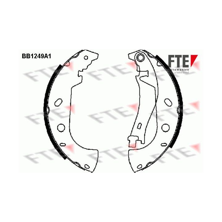 Stabdžių trinkelių komplektas FTE 9100052
